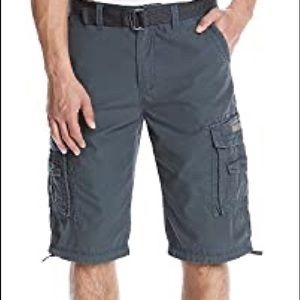 NWT UNIONBAY Cargo Shorts Grey Size 32 Waist
